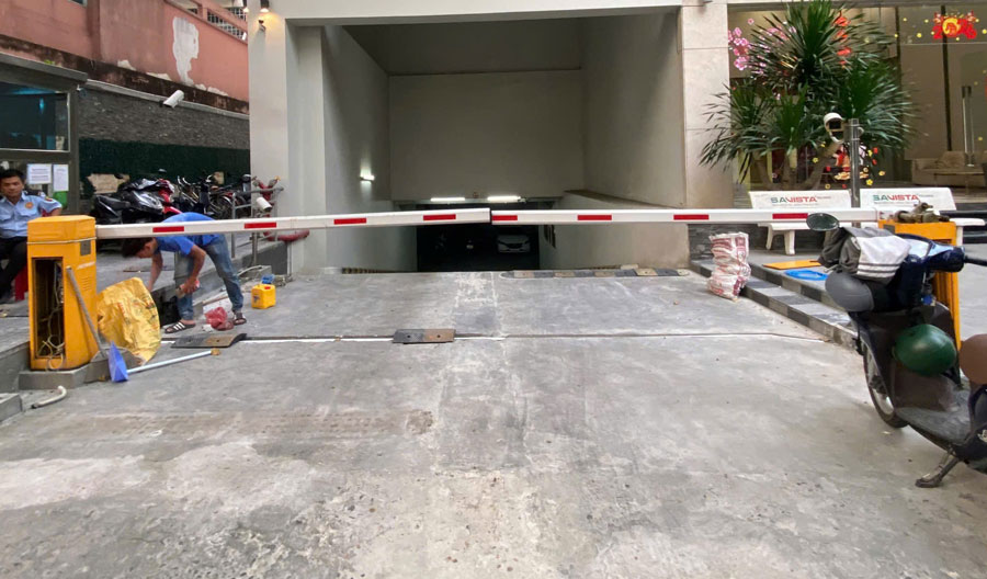 KTP lắp đặt barie BS306 cần thẳng